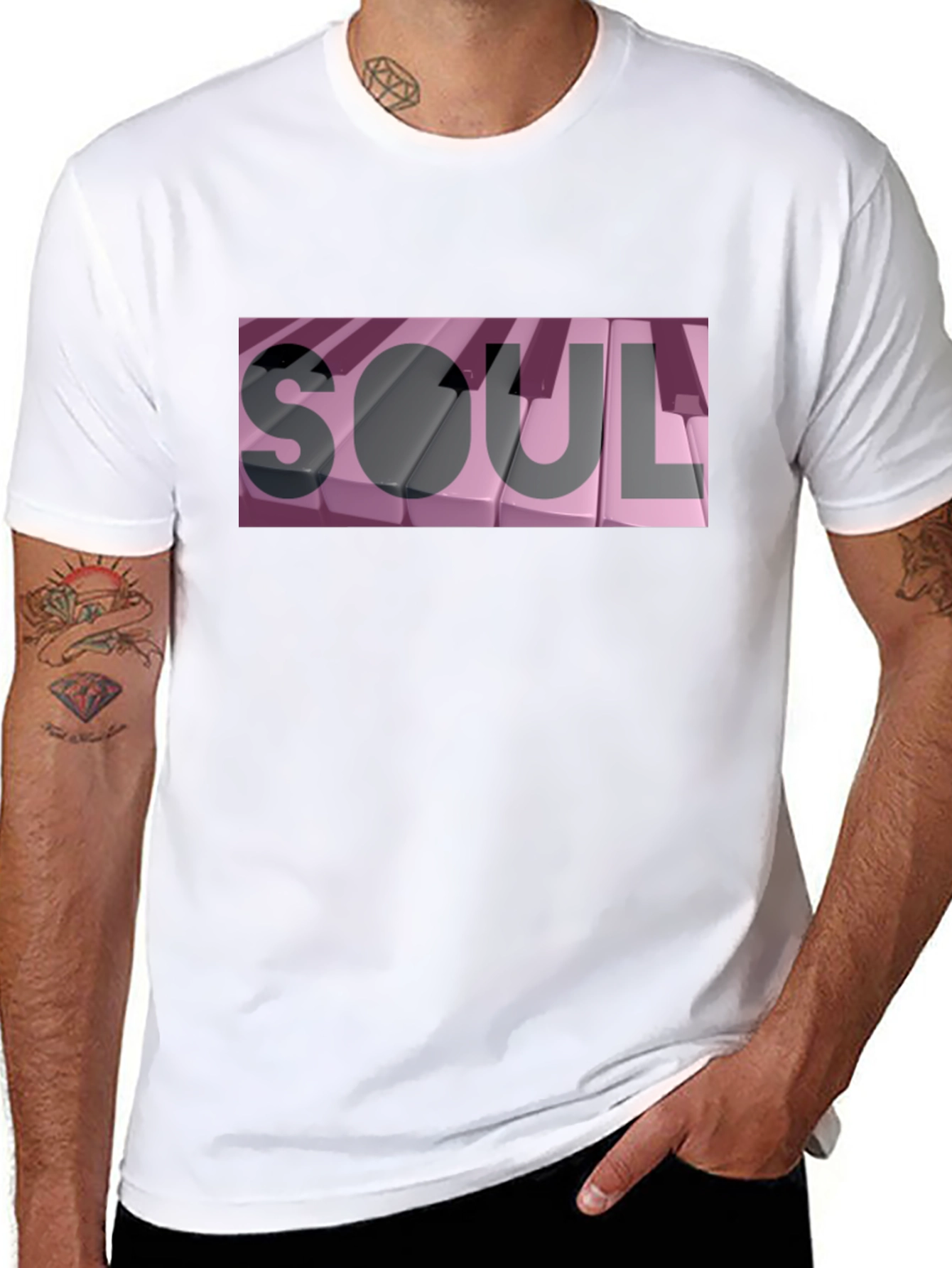 Soul Piano Keys Graphic T-Shirt