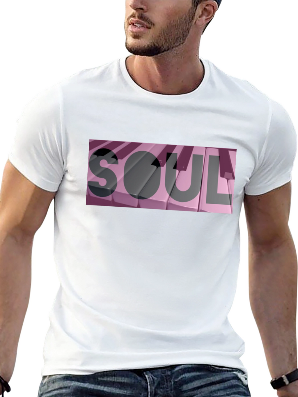 Soul Piano Keys Graphic T-Shirt
