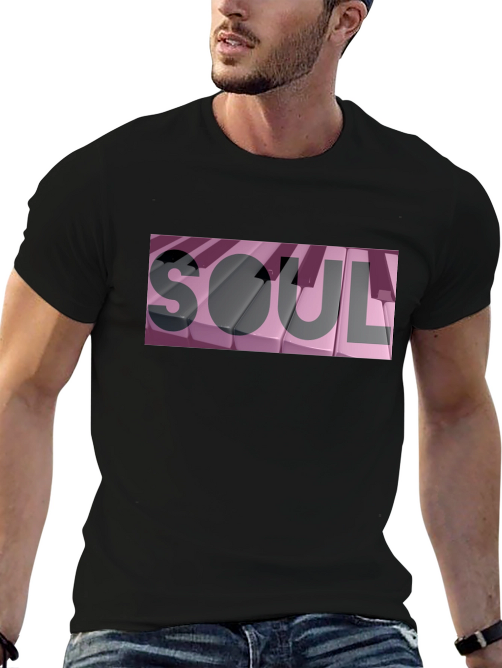 Soul Piano Keys Graphic T-Shirt