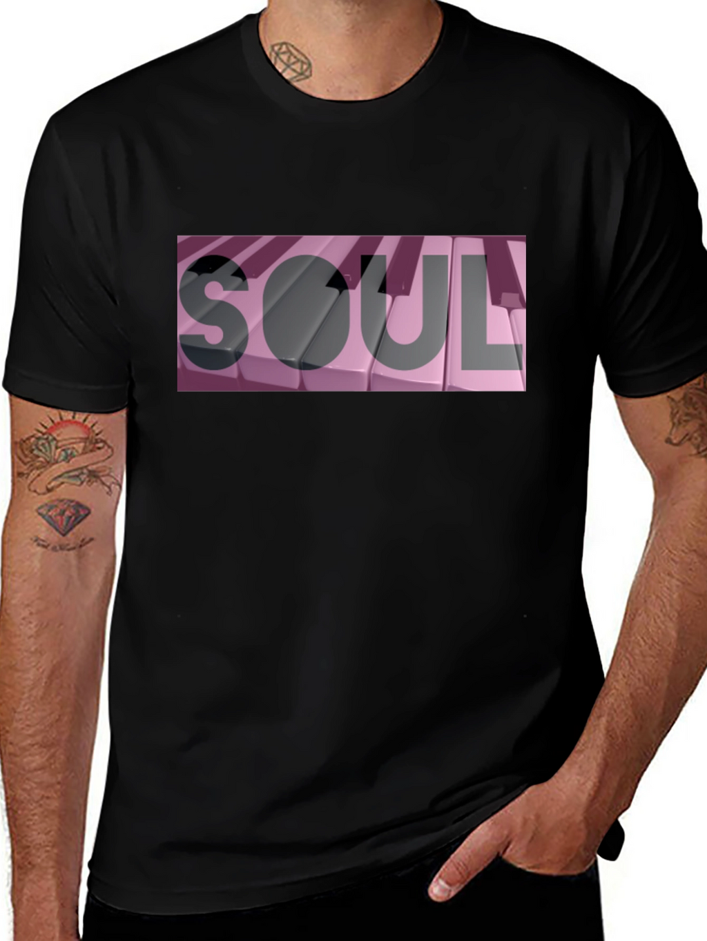 Soul Piano Keys Graphic T-Shirt