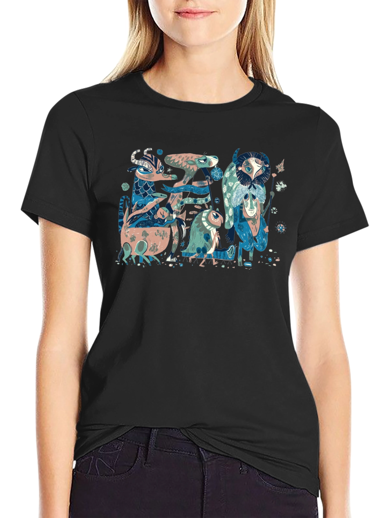 Fantasy Creature Graphic Tee - Unique Design