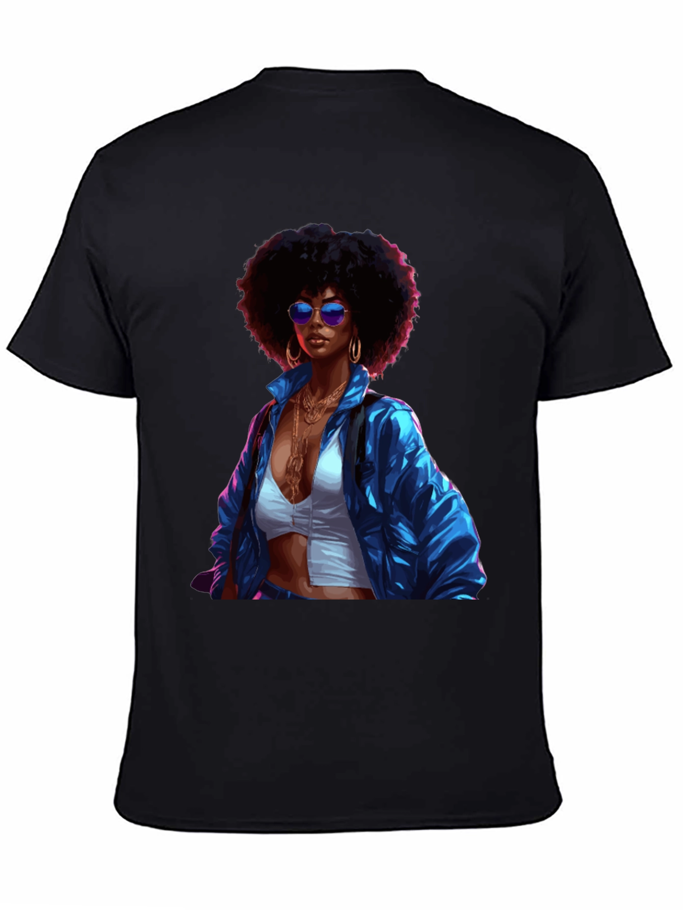 Retro Afro Queen Graphic T-Shirt
