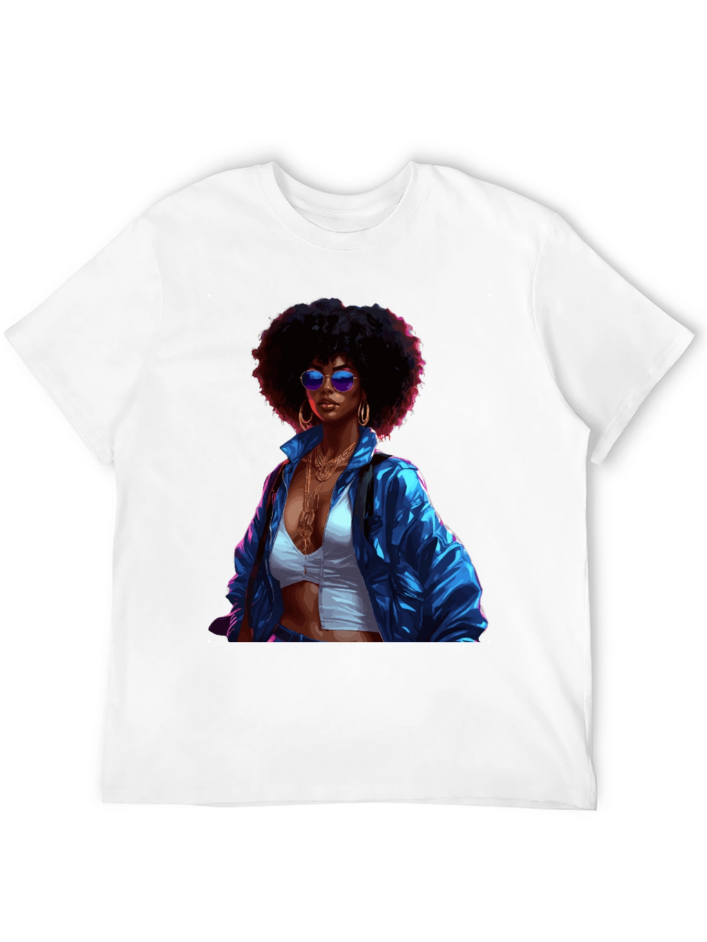 Retro Afro Queen Graphic T-Shirt