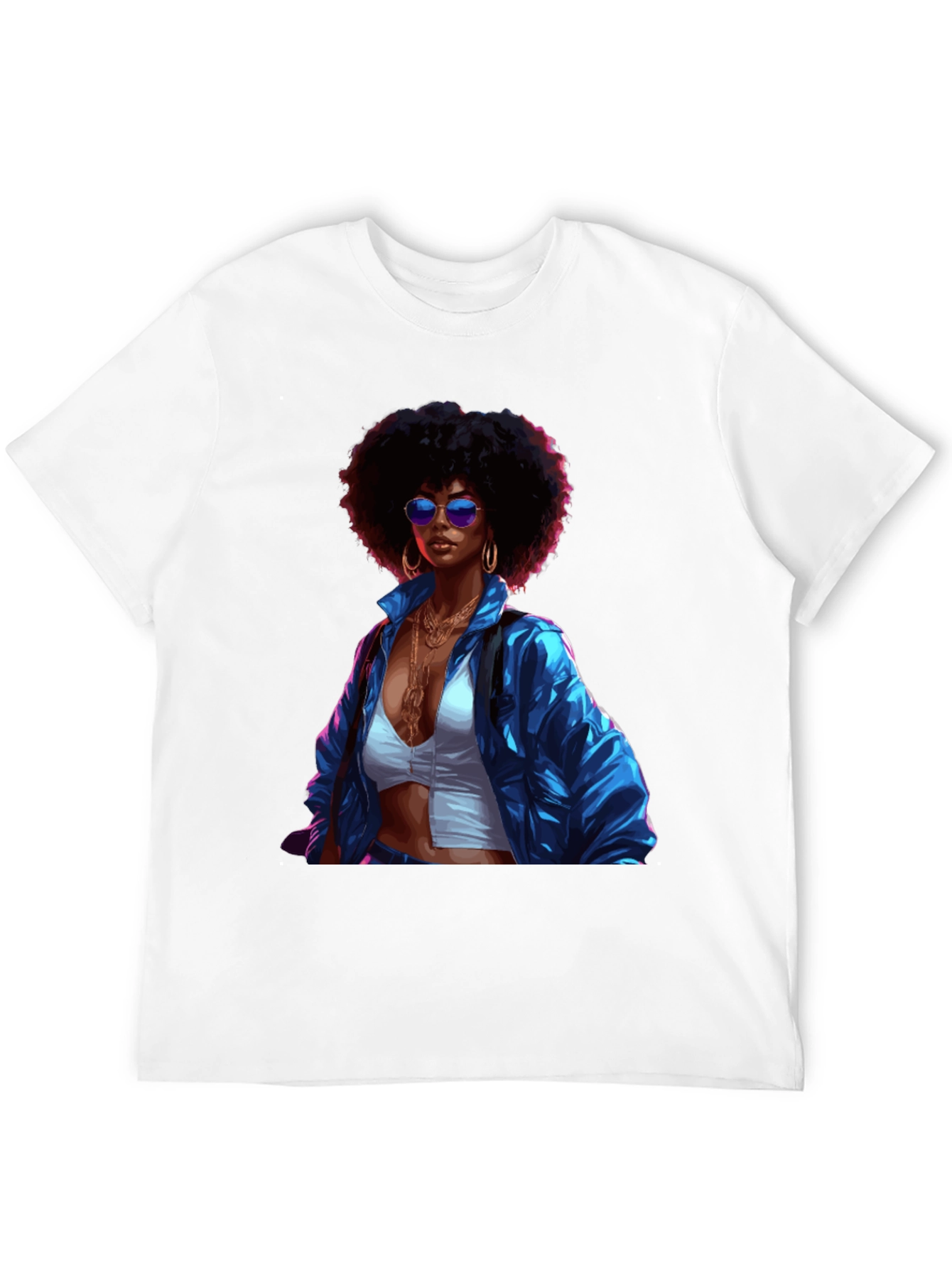 Retro Afro Queen Graphic T-Shirt
