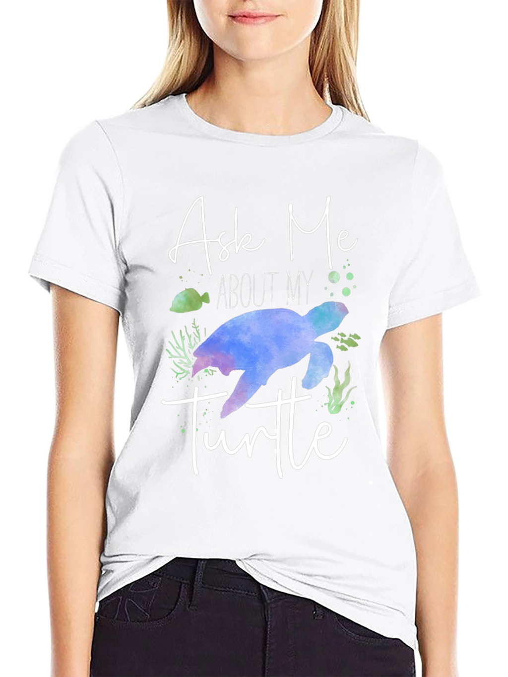 Ask Me About My Turtle Graphic Tee