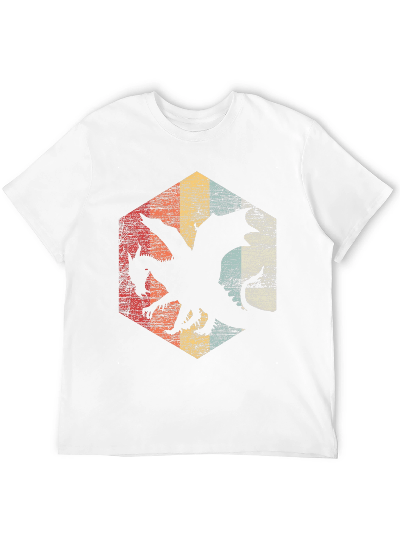 Retro Dragon Hexagon Tee