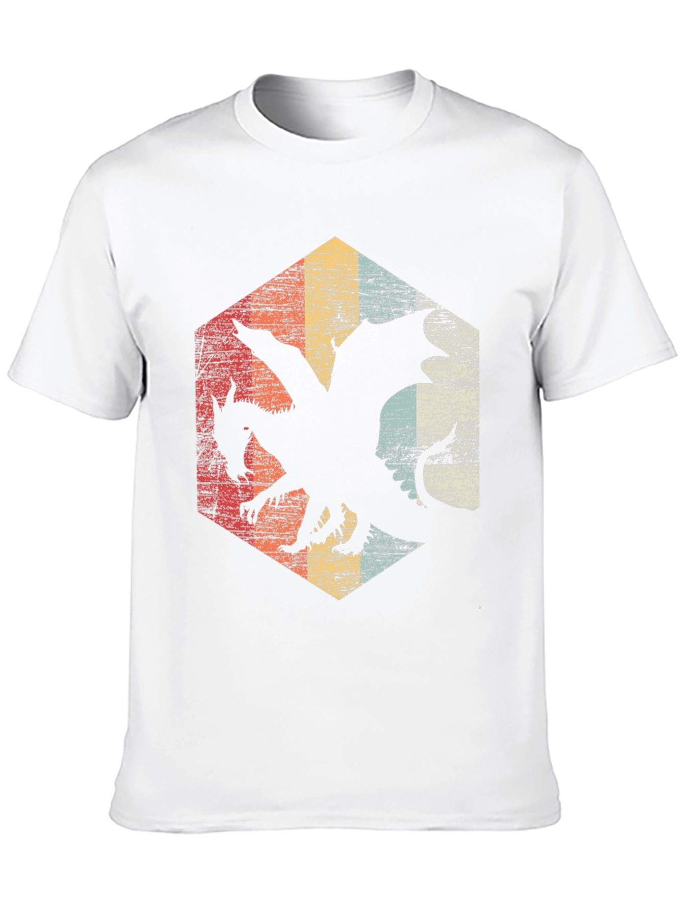 Retro Dragon Hexagon Tee