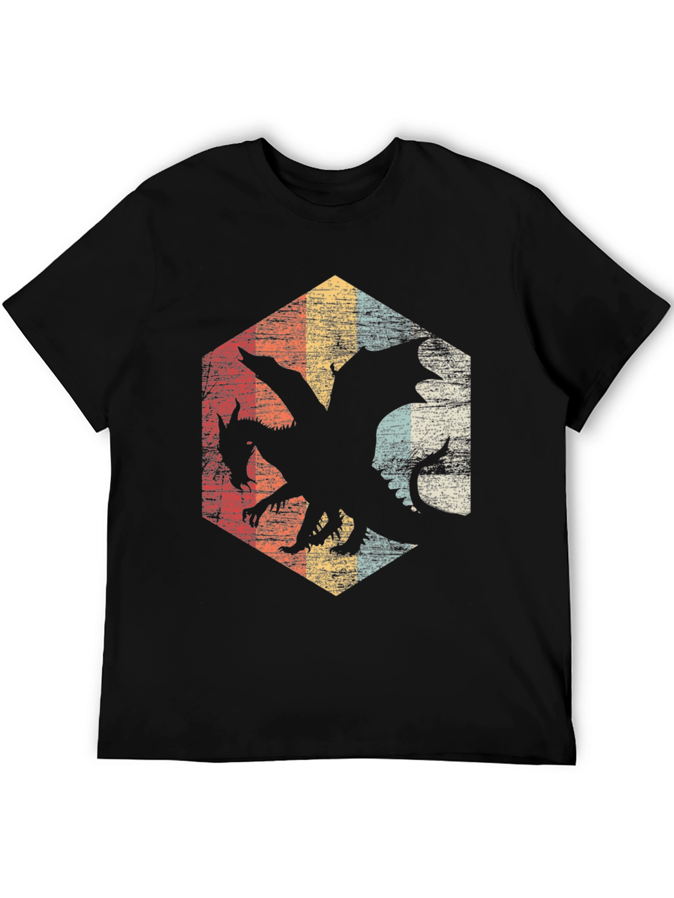 Retro Dragon Hexagon Tee