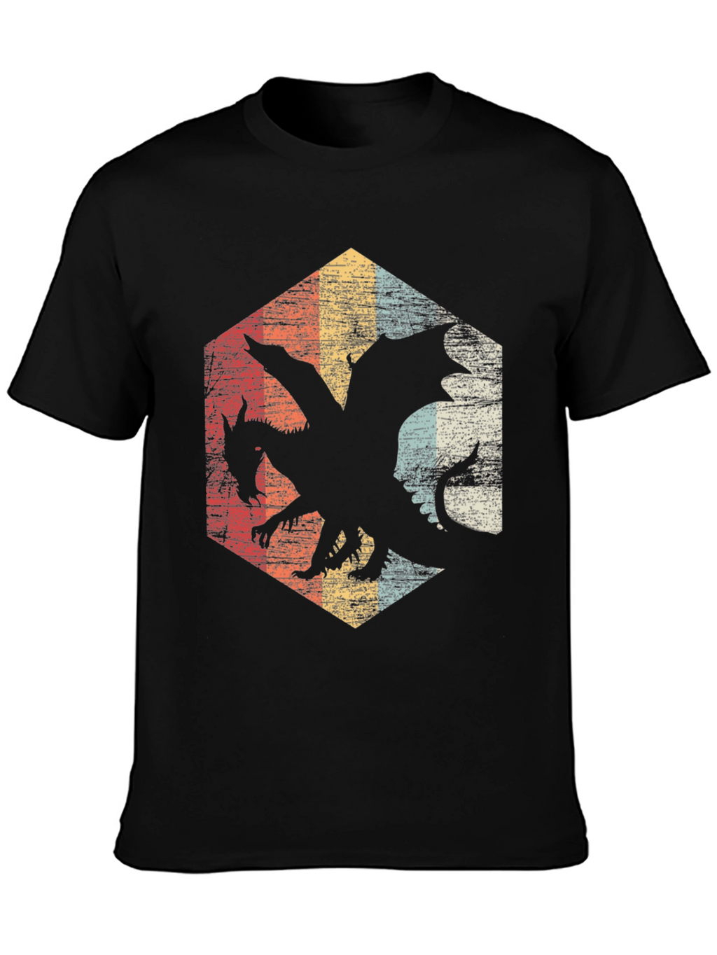 Retro Dragon Hexagon Tee