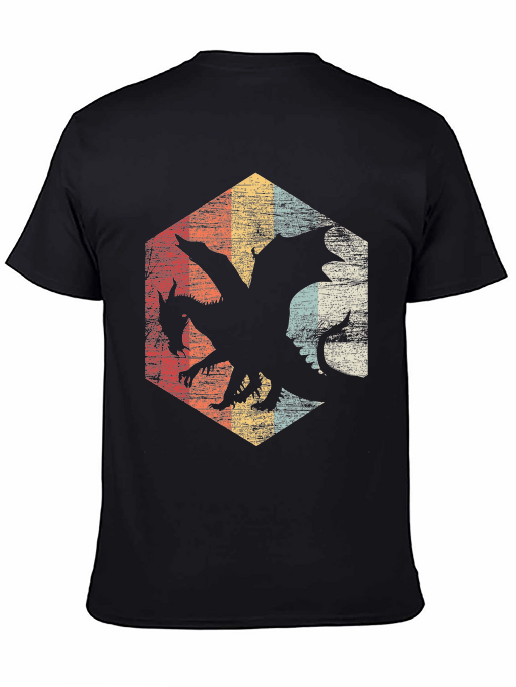 Retro Dragon Hexagon Tee