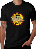 Baby Yoda Spirit Animal Black T-Shirt