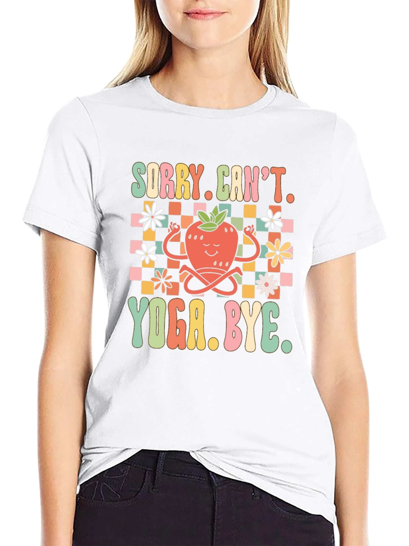 Sorry Cant. Yoga. Bye. Funny T-Shirt