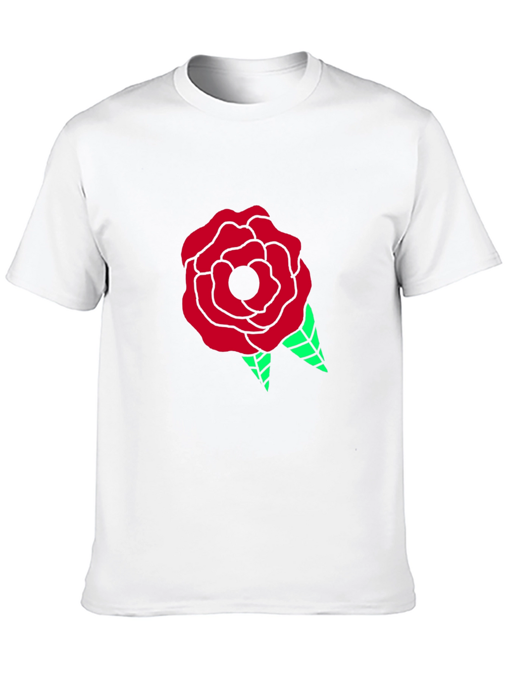 Rose Graphic Black Tee