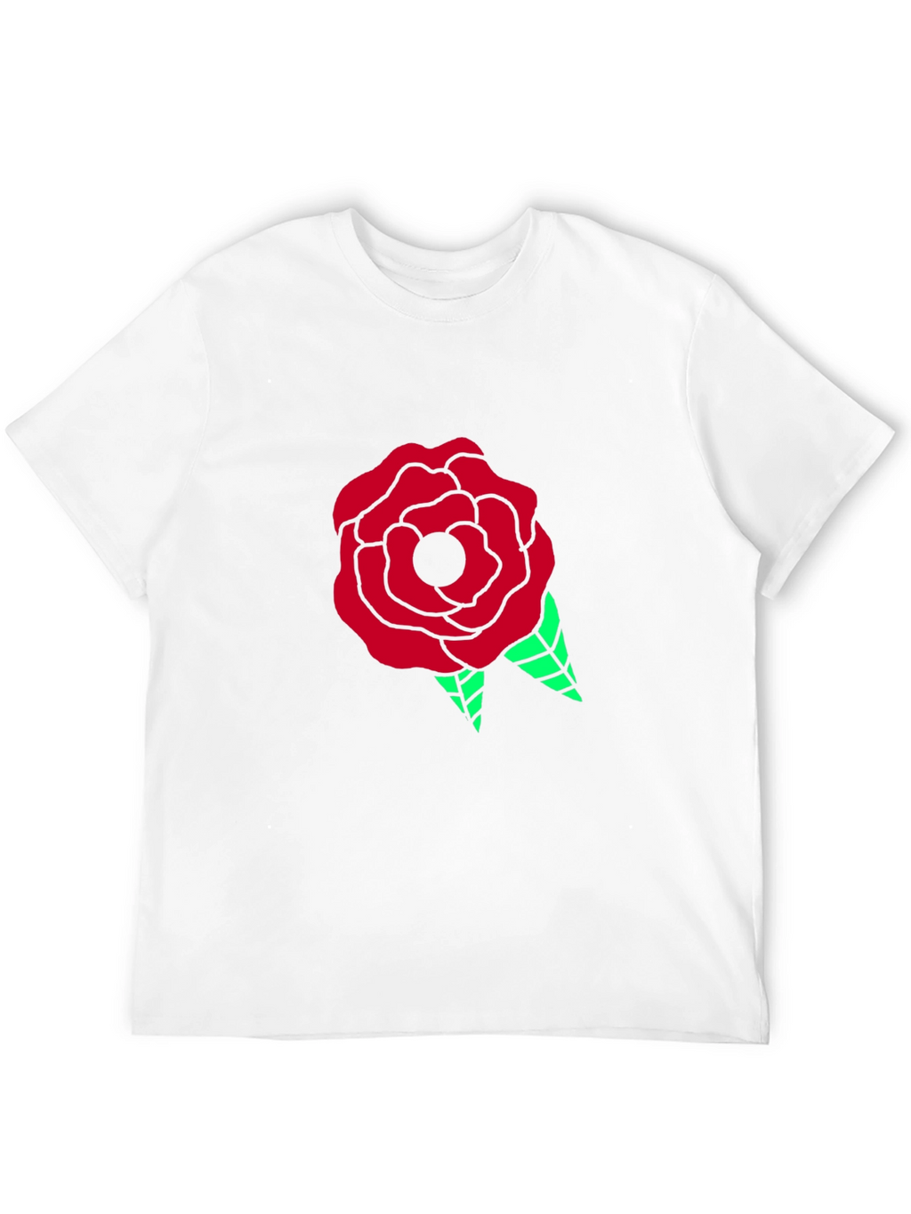 Rose Graphic Black Tee