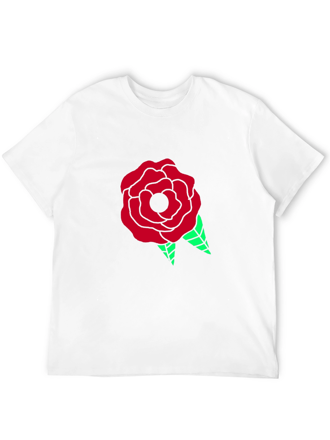 Rose Graphic Black Tee