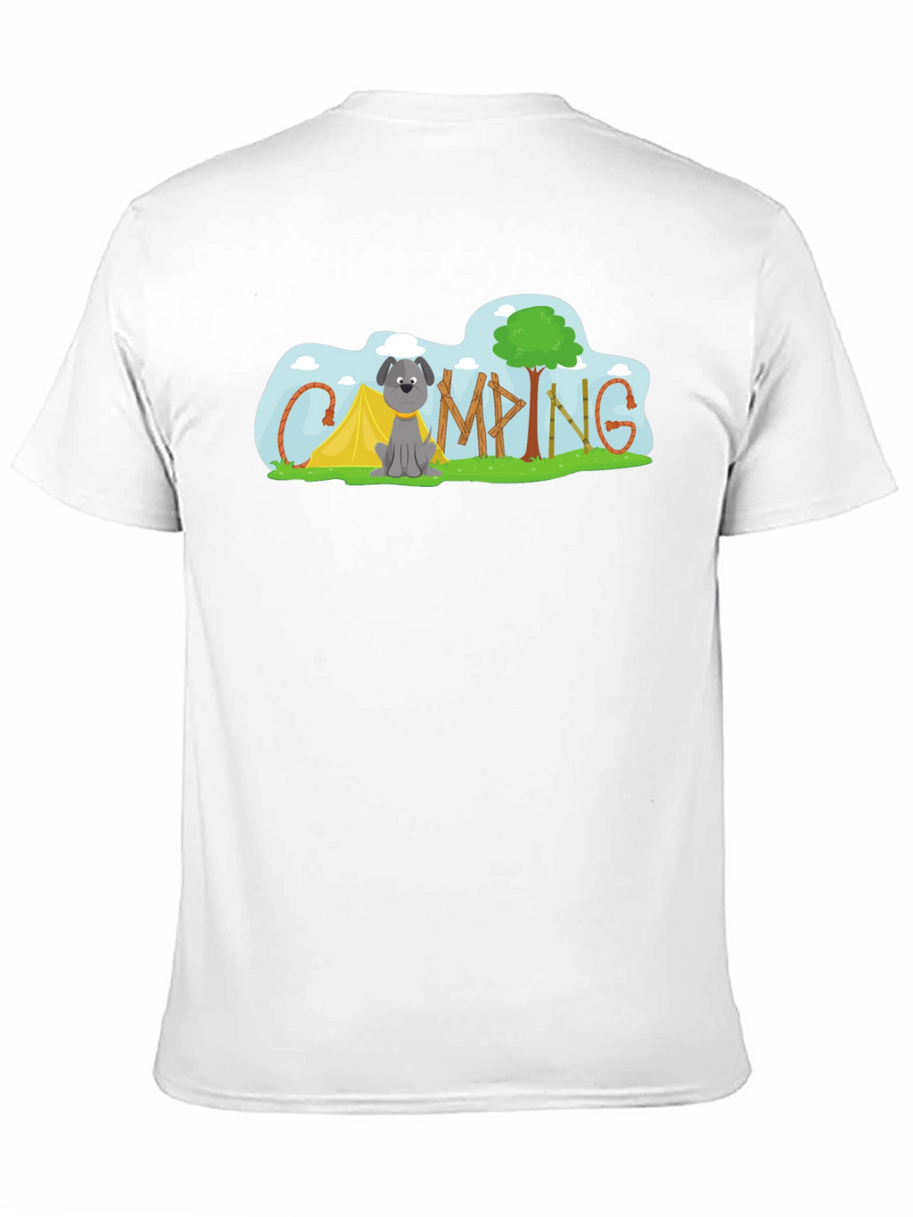 Camping Dog Tee - Adventure Awaits!