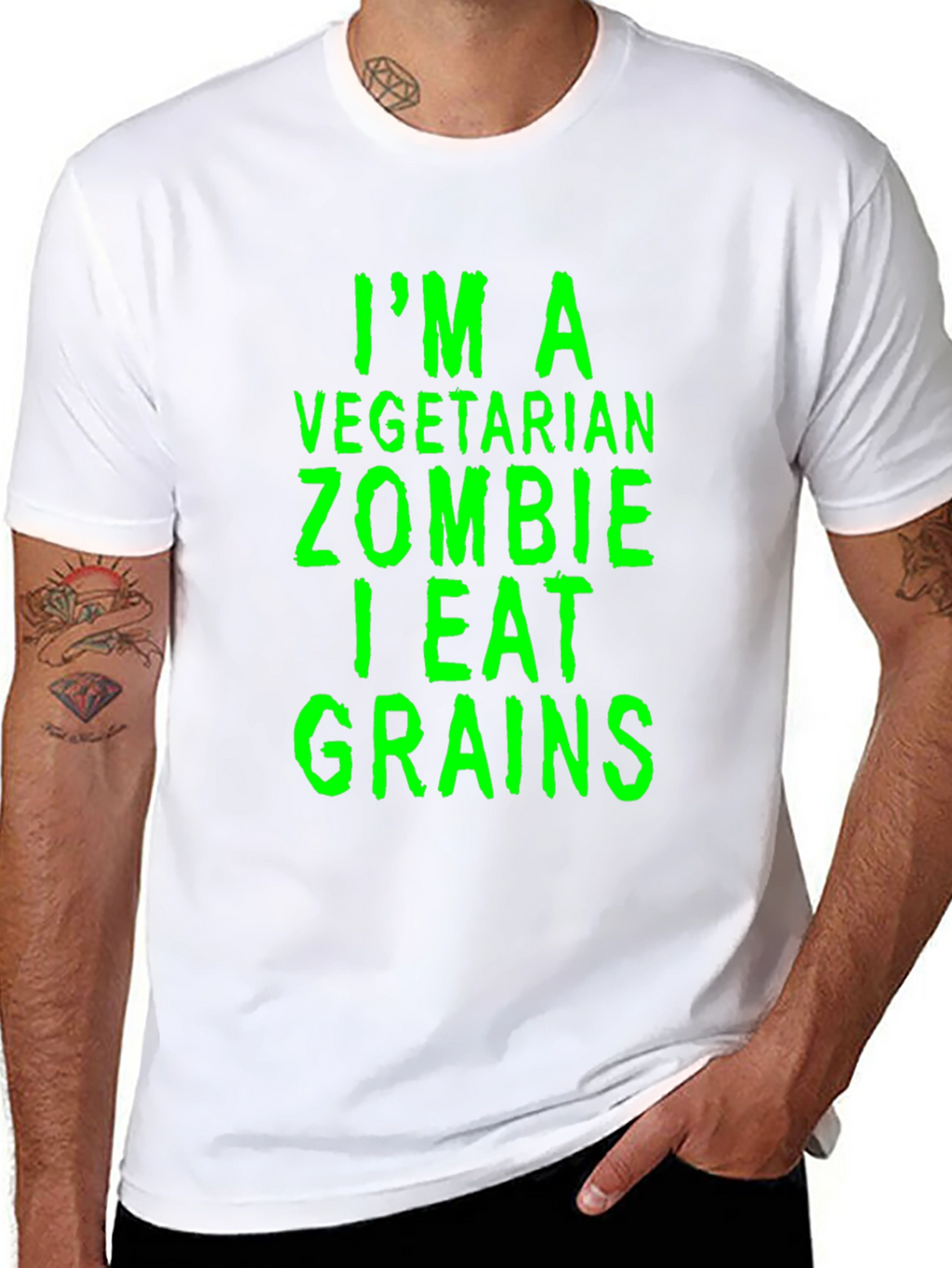 Vegetarian Zombie Grain Eater Graphic Tee