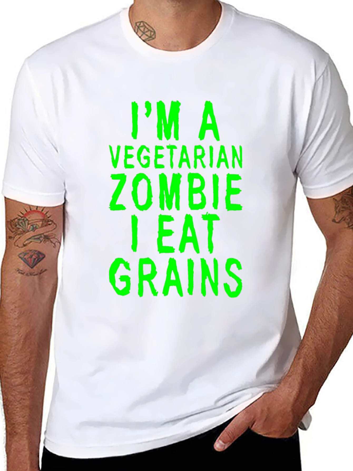 Vegetarian Zombie Grain Eater Graphic Tee