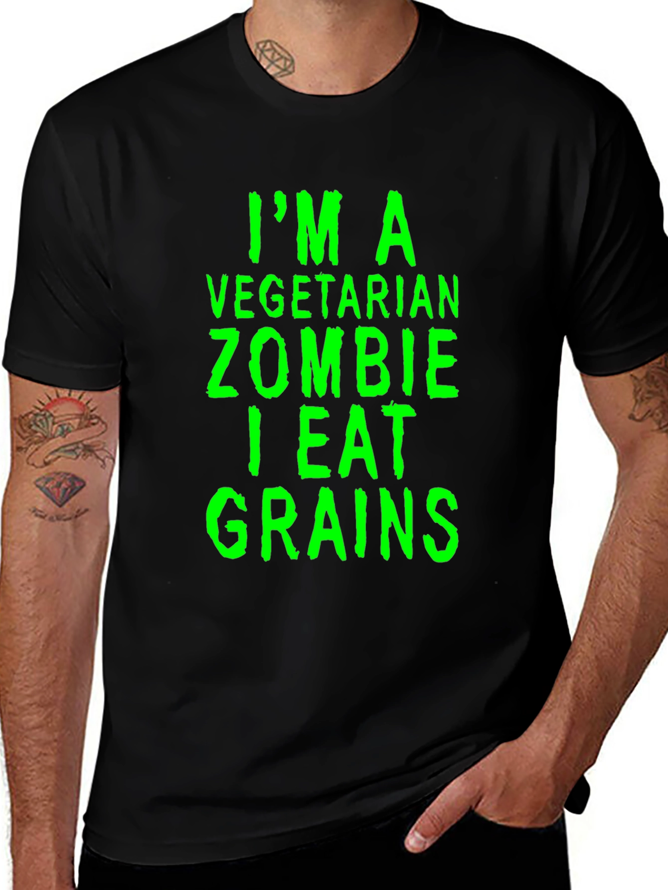 Vegetarian Zombie Grain Eater Graphic Tee