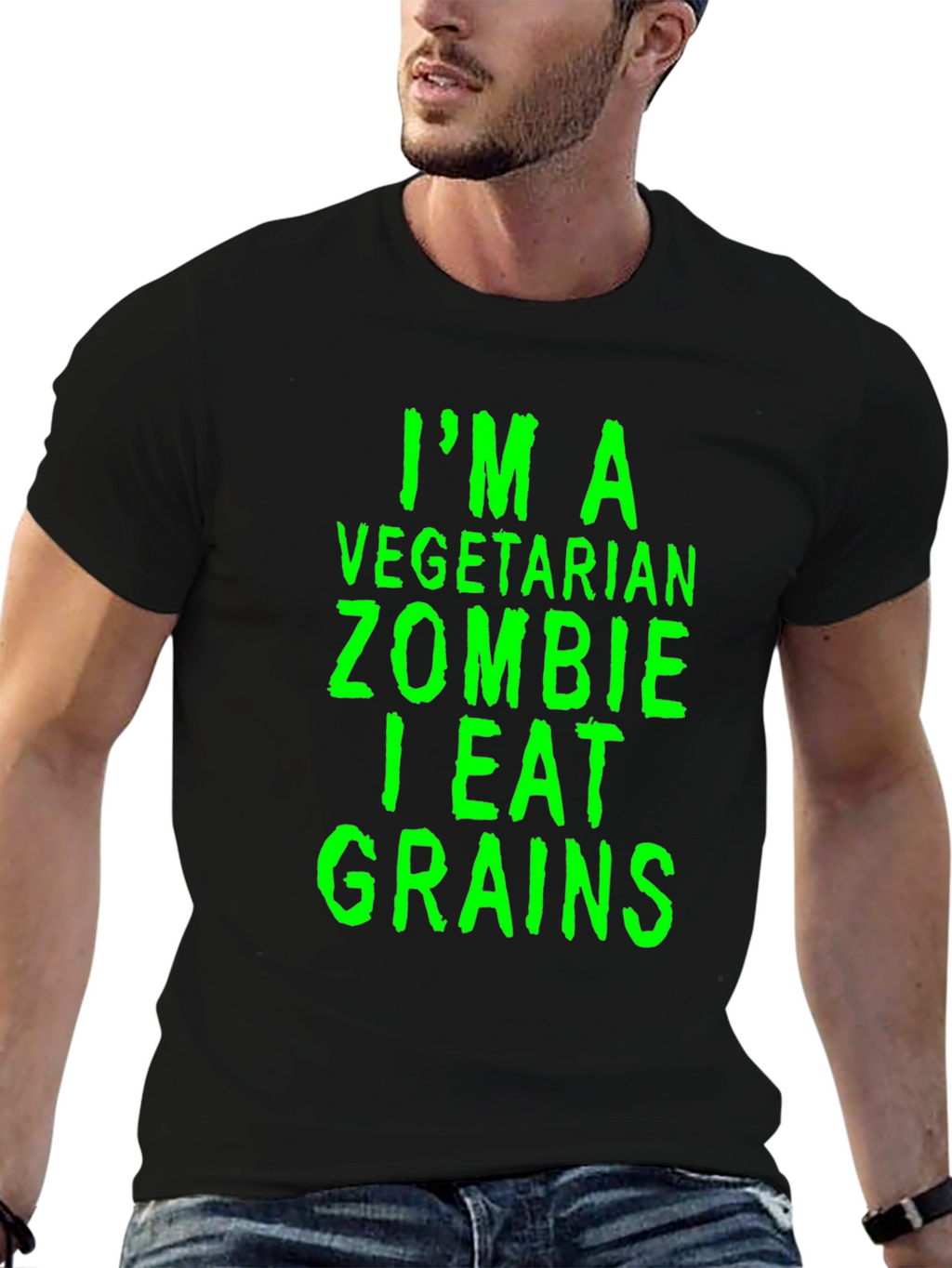 Vegetarian Zombie Grain Eater Graphic Tee