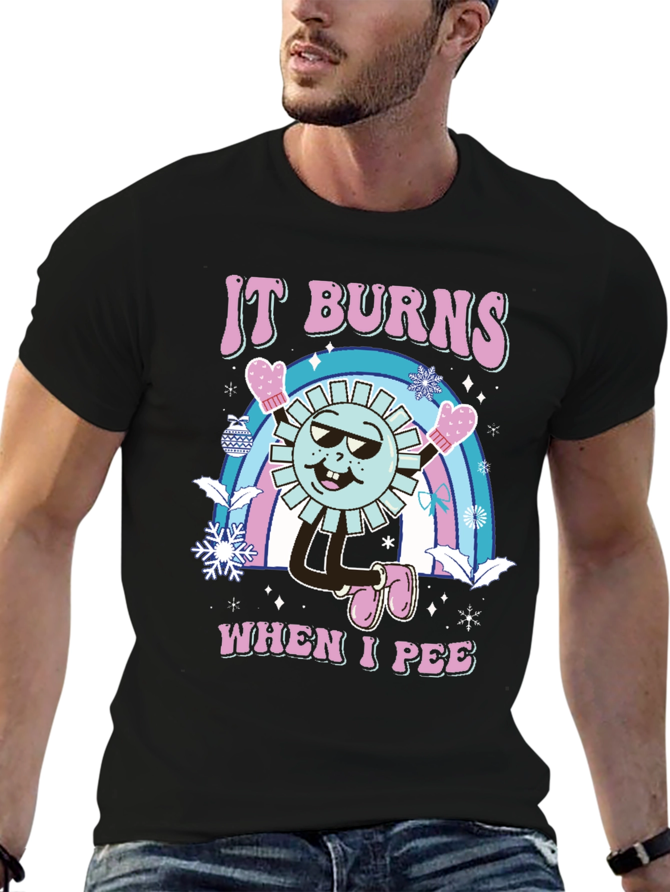 Funny It Burns When I Pee Graphic T-Shirt