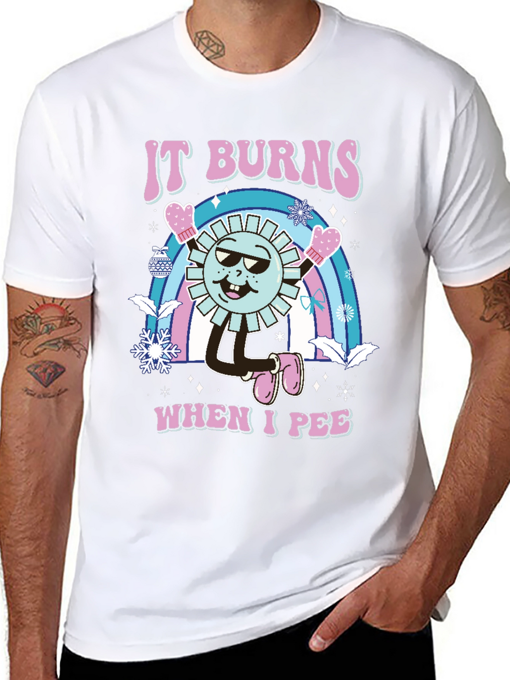 Funny It Burns When I Pee Graphic T-Shirt