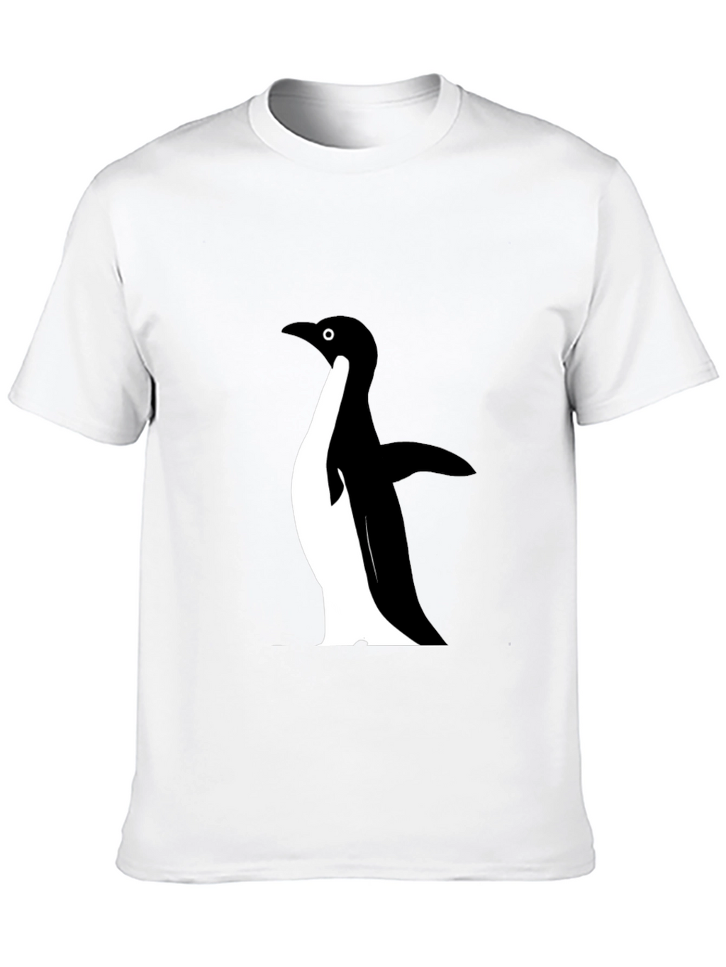 Mens Black Penguin Graphic T-Shirt