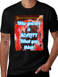 Reality Thought T-Shirt - Black Cotton Blend