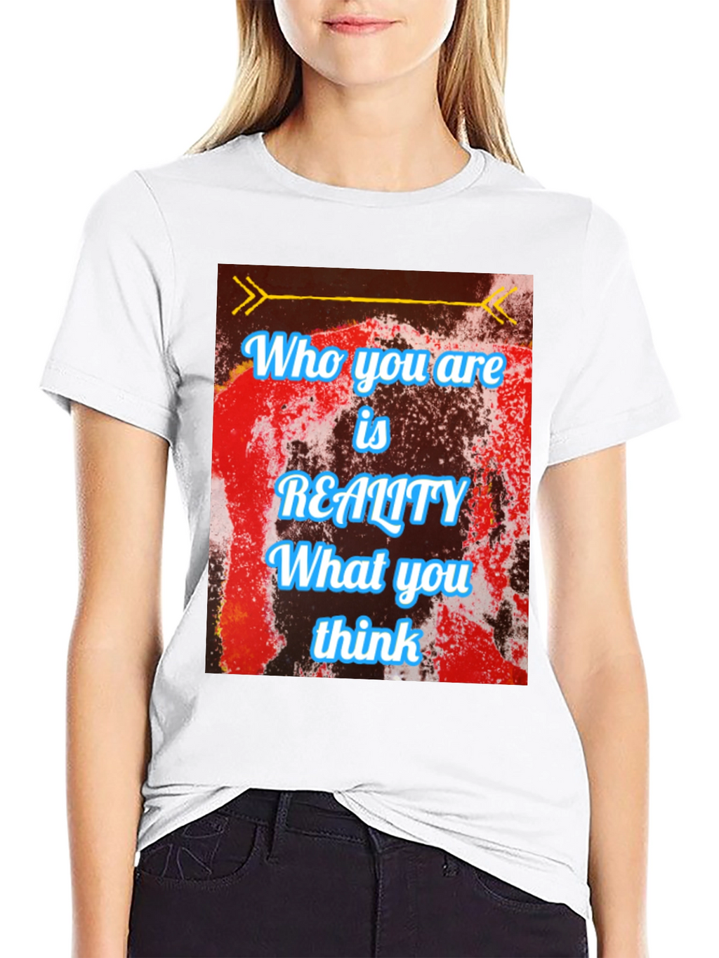 Reality Thought T-Shirt - Black Cotton Blend