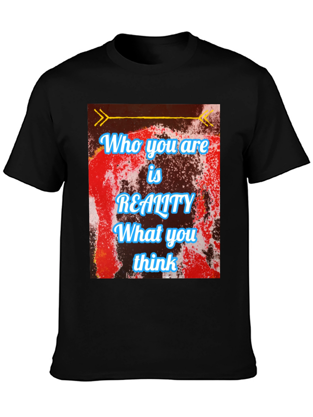 Reality Thought T-Shirt - Black Cotton Blend