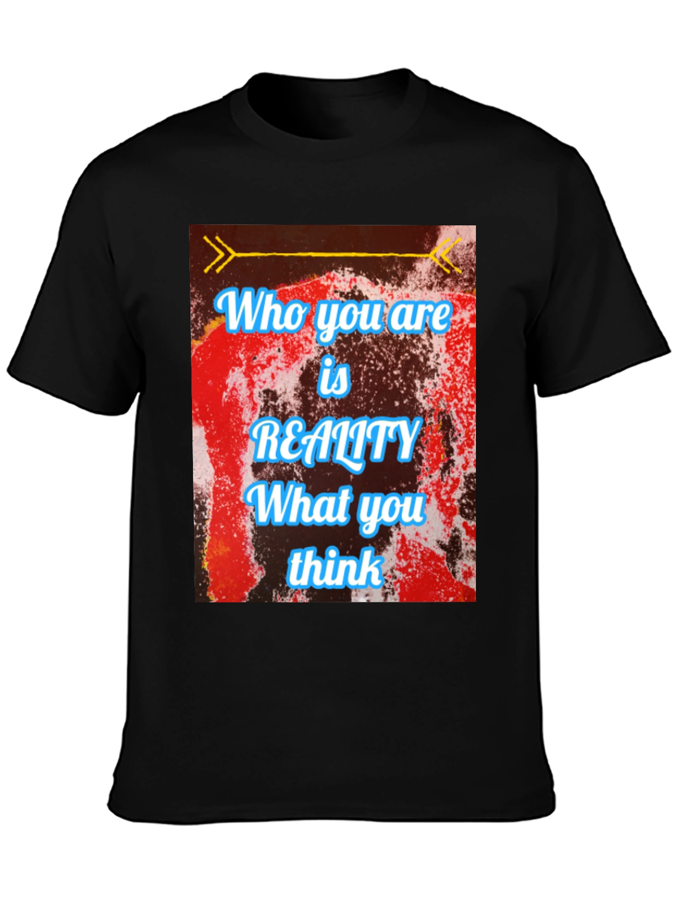 Reality Thought T-Shirt - Black Cotton Blend