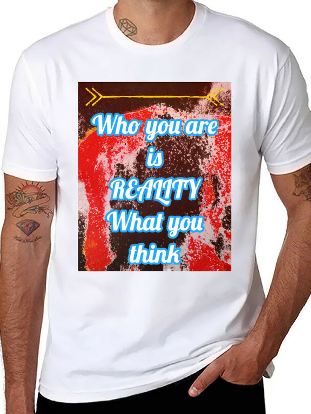 Reality Thought T-Shirt - Black Cotton Blend
