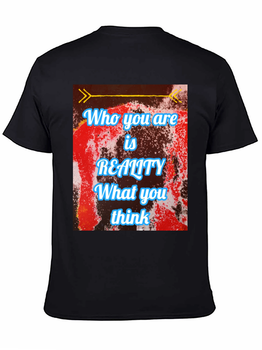 Reality Thought T-Shirt - Black Cotton Blend