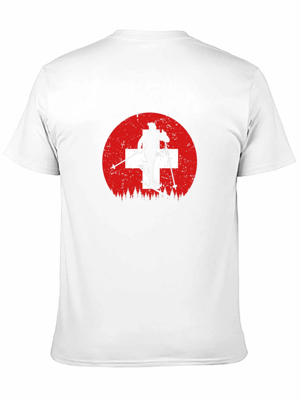 Swiss Skier T-Shirt - Mountain Adventure