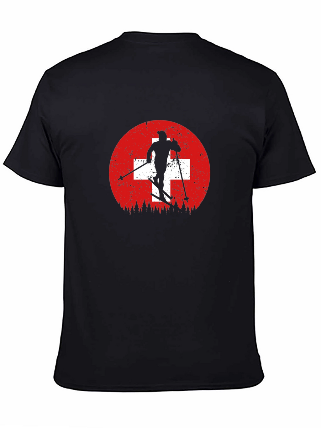 Swiss Skier T-Shirt - Mountain Adventure
