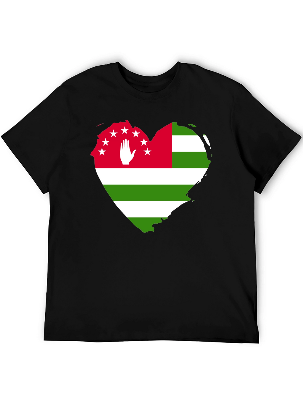 Abkhazia Flag Heart T-Shirt