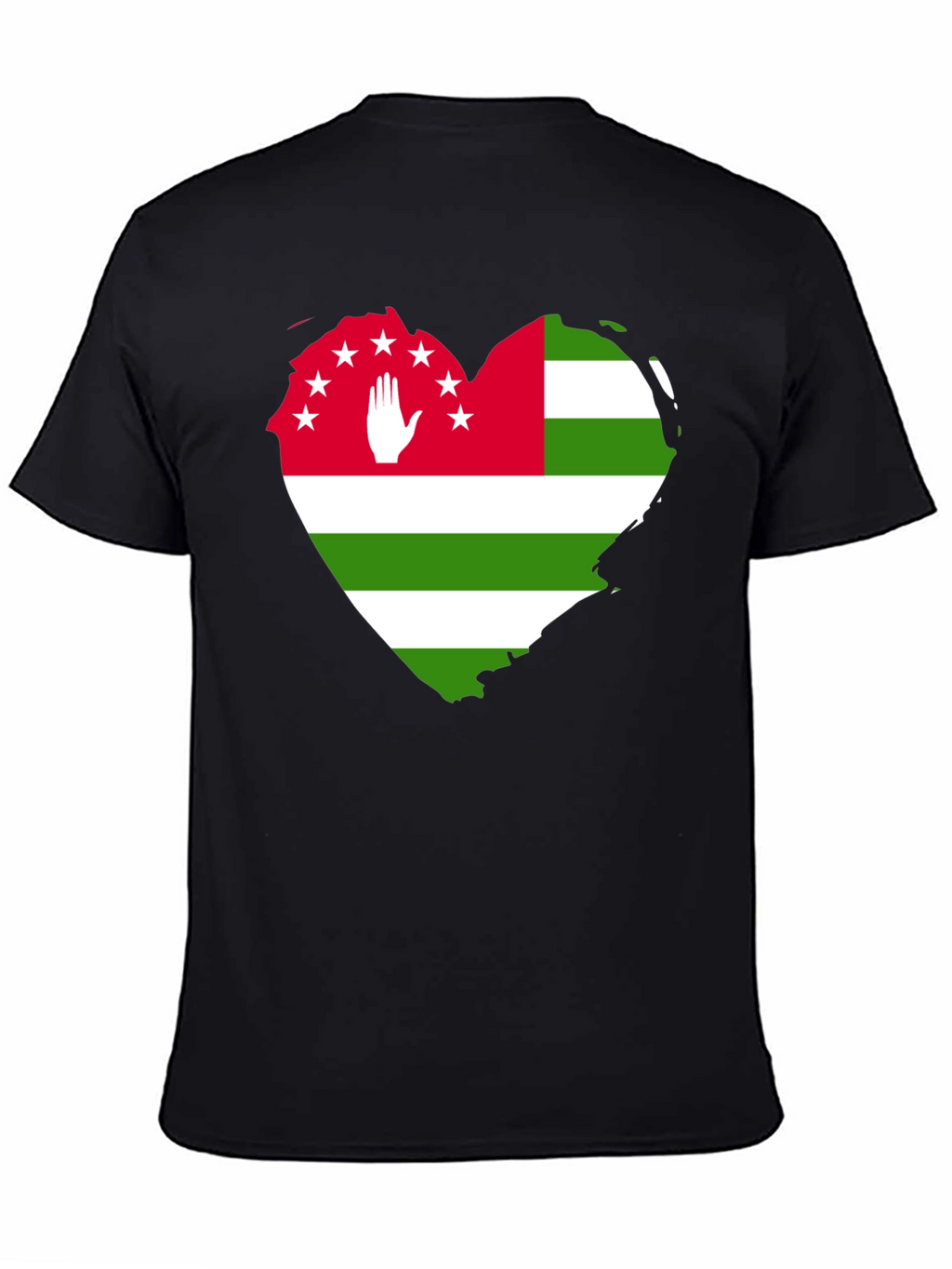 Abkhazia Flag Heart T-Shirt