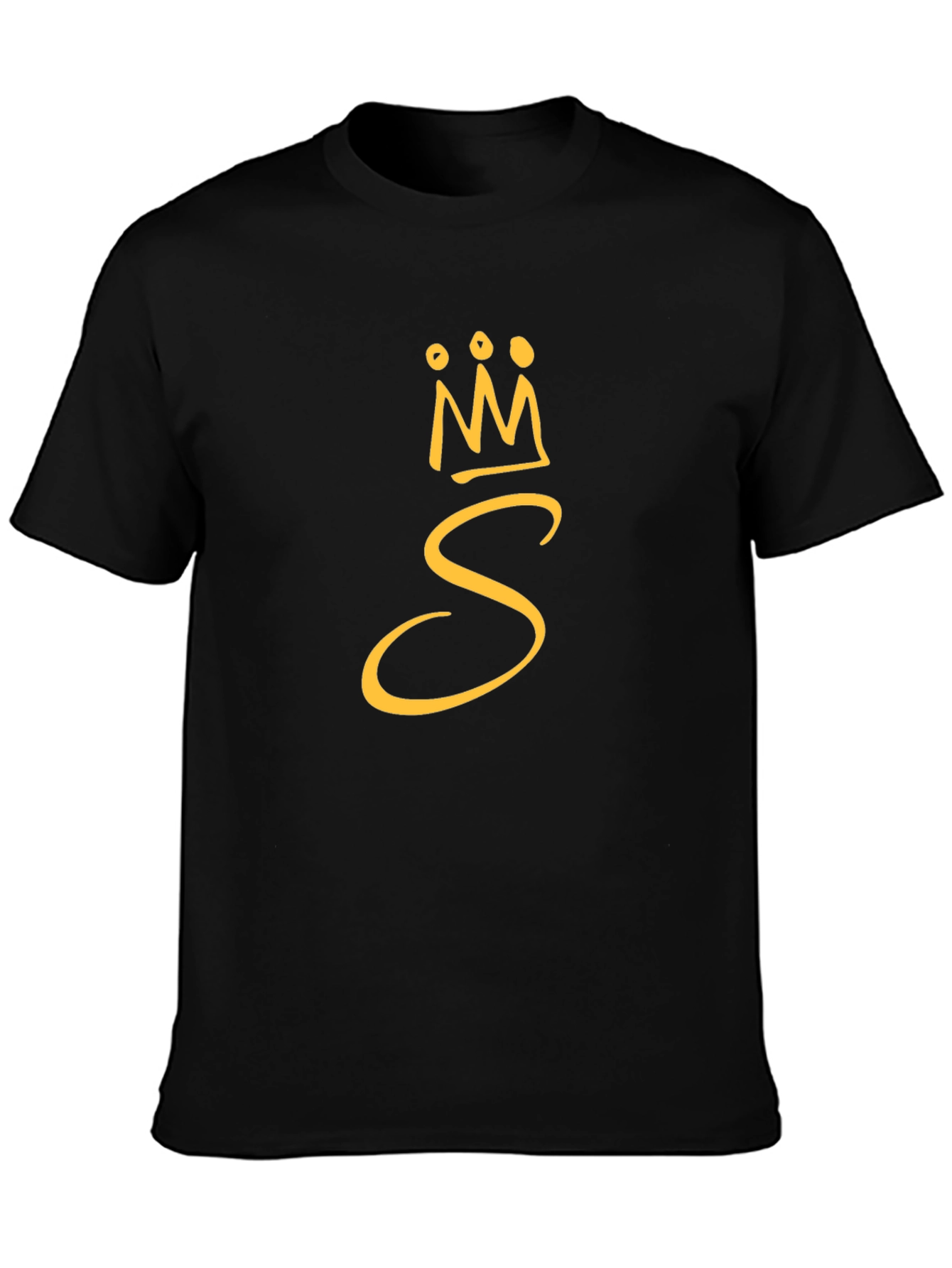 King S Graphic Tee - Black Cotton Blend