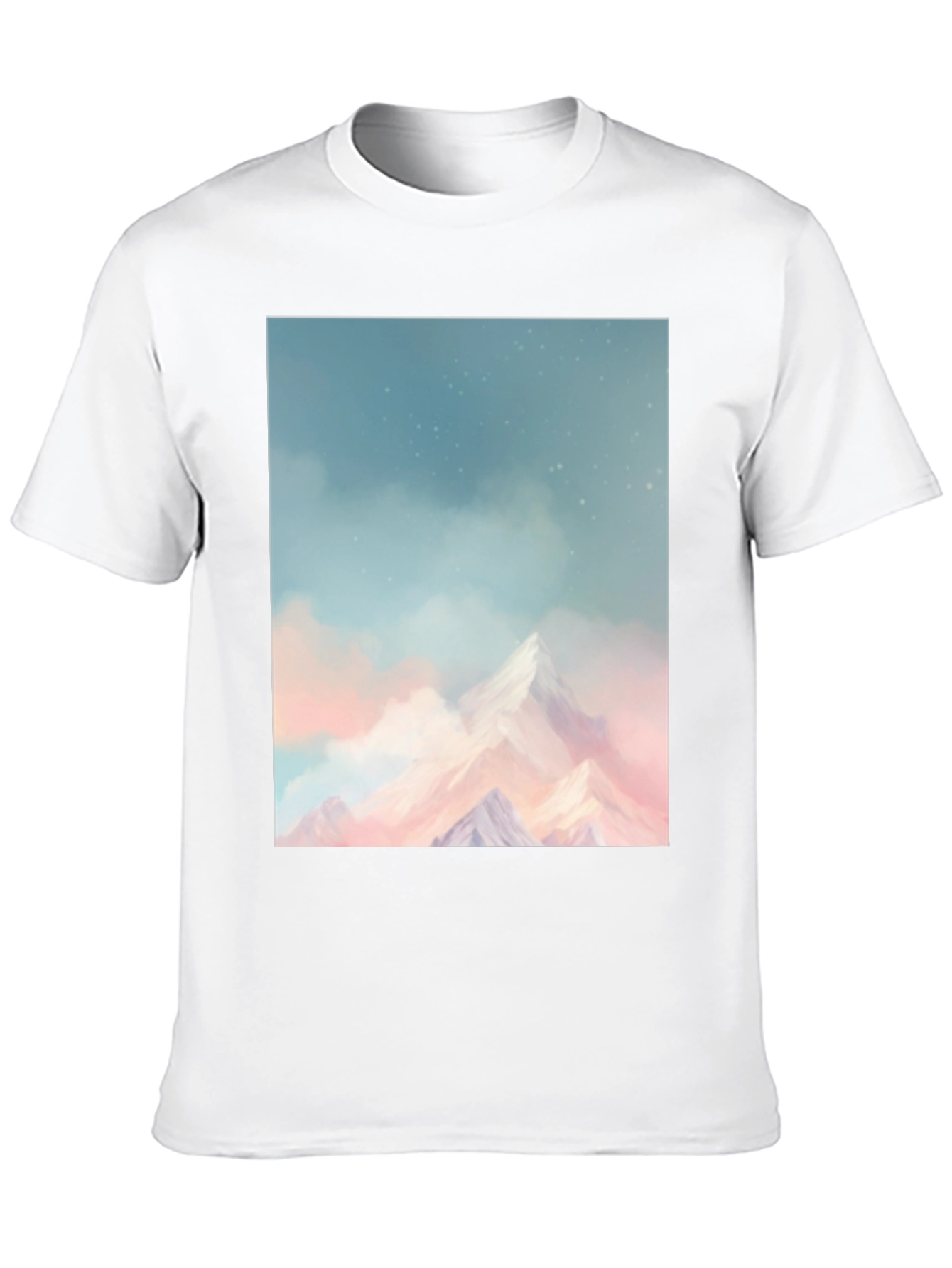 Mountain Dreamscape Graphic Tee - Black