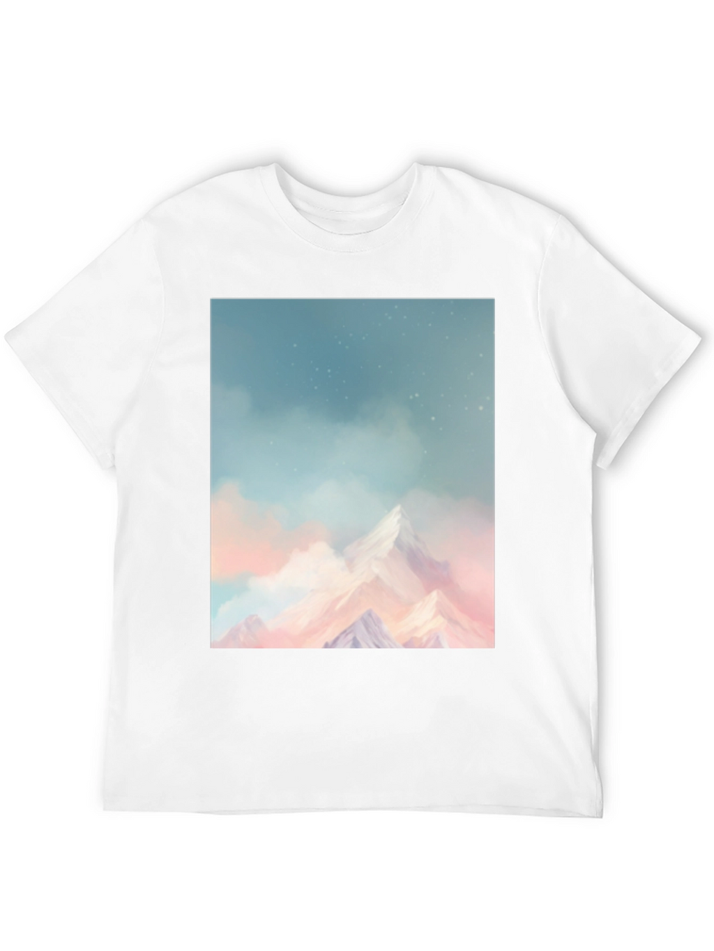Mountain Dreamscape Graphic Tee - Black