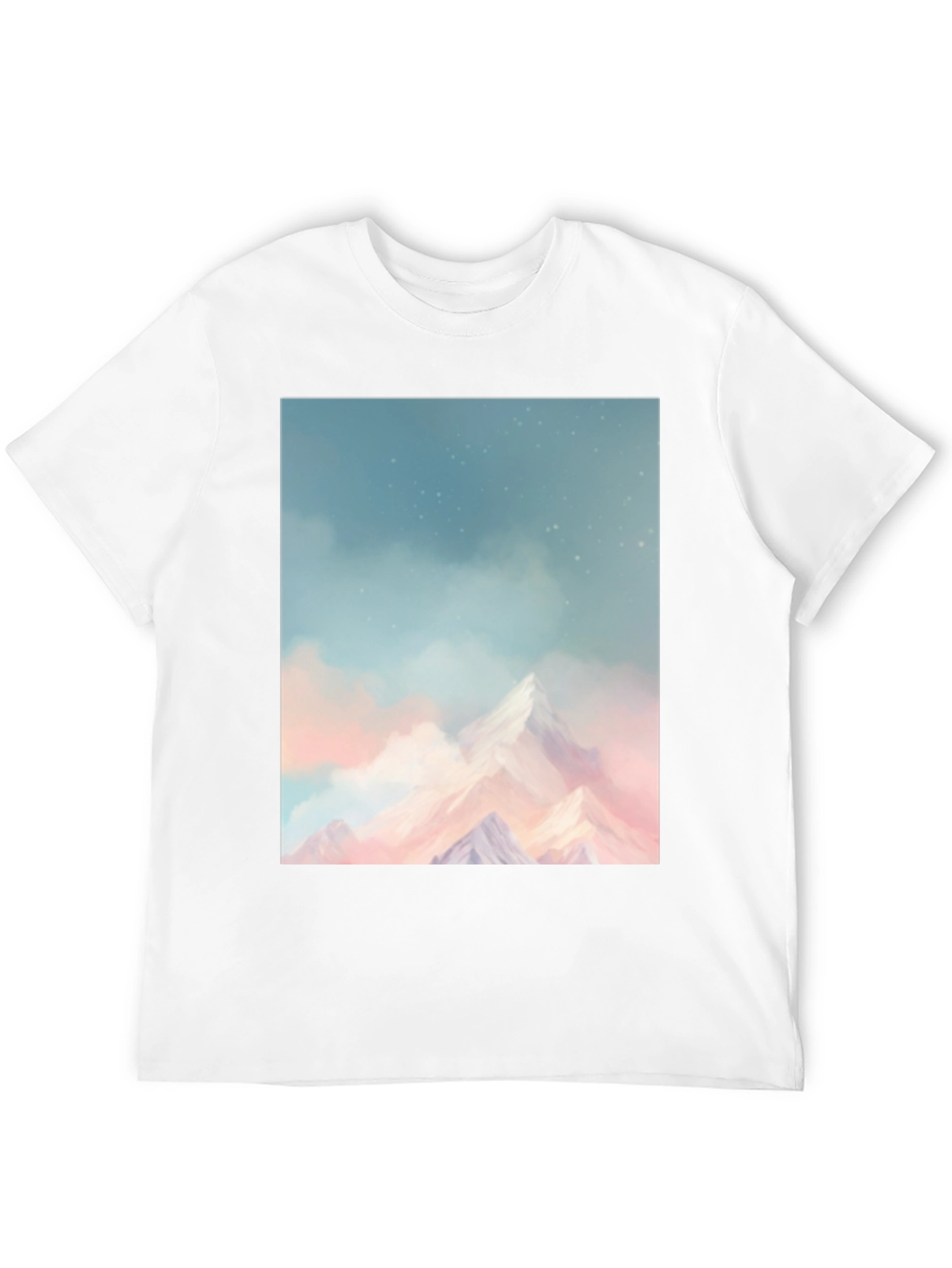 Mountain Dreamscape Graphic Tee - Black
