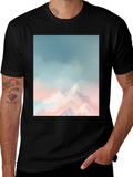 Mountain Dreamscape Graphic Tee - Black