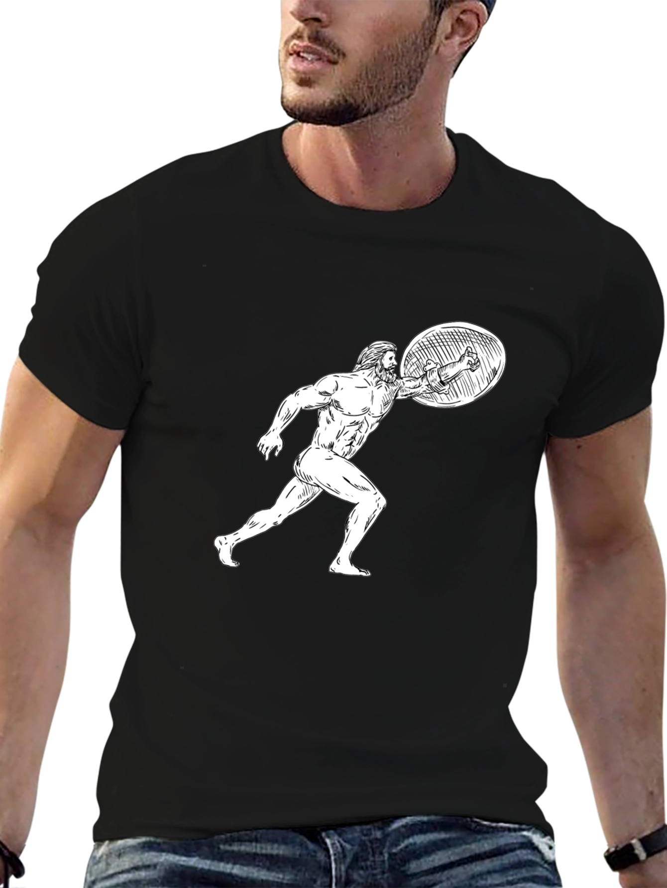 Warrior Sketch Graphic T-Shirt