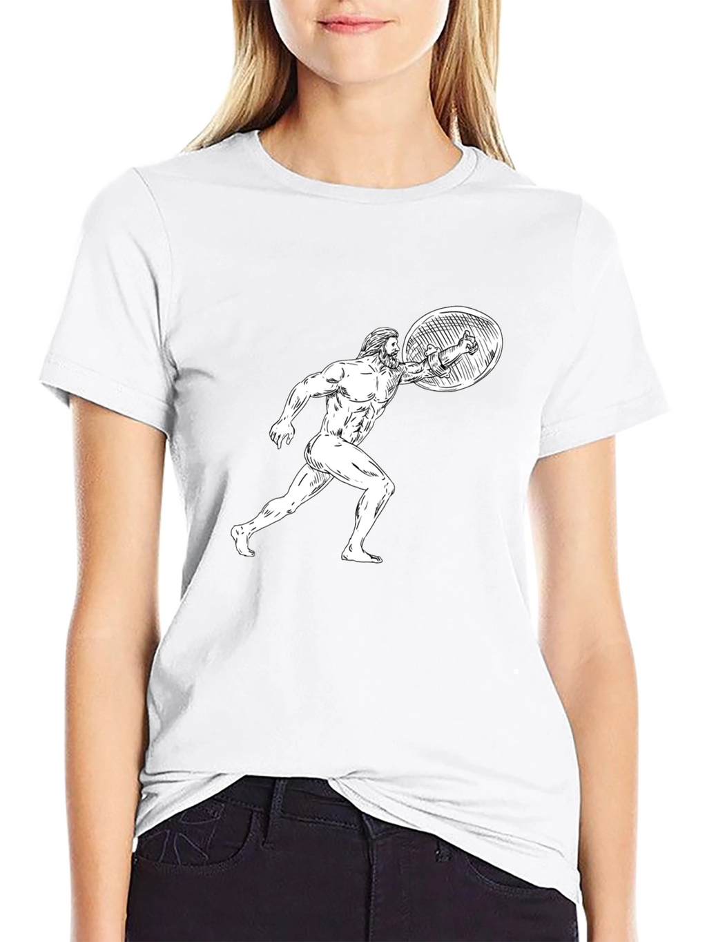 Warrior Sketch Graphic T-Shirt