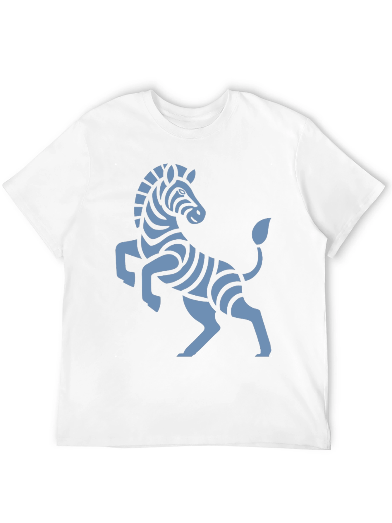 Stylish Black T-Shirt with Zebra Graphic
