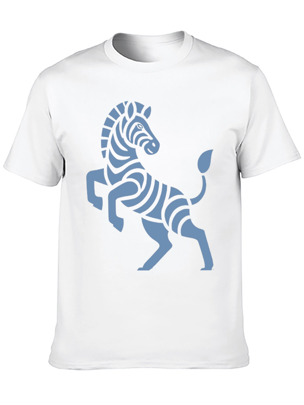Stylish Black T-Shirt with Zebra Graphic