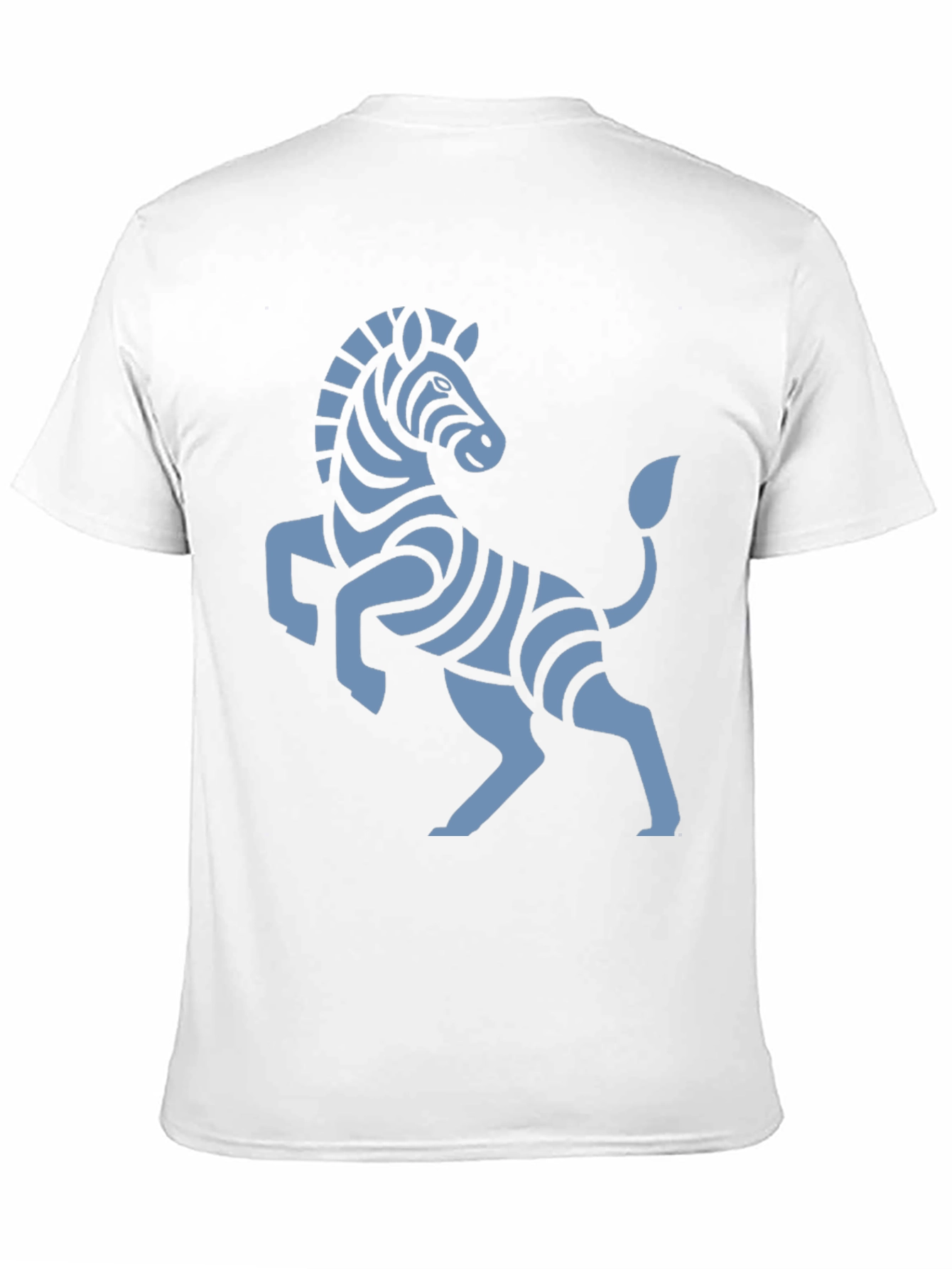 Stylish Black T-Shirt with Zebra Graphic