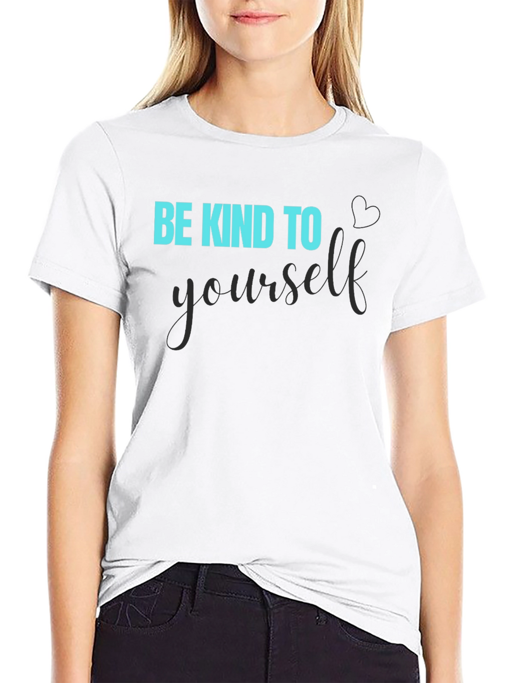 Be Kind To Yourself Black Graphic Tee