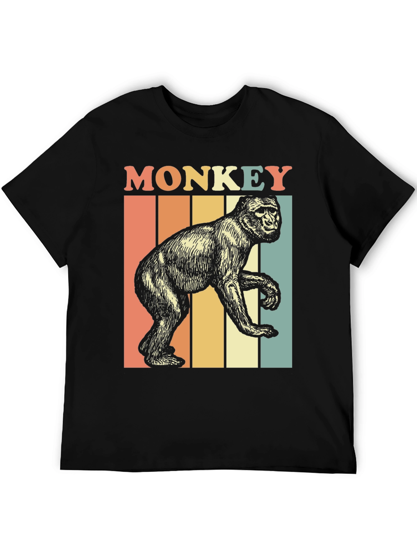 Retro Monkey Graphic T-Shirt