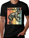 Retro Monkey Graphic T-Shirt